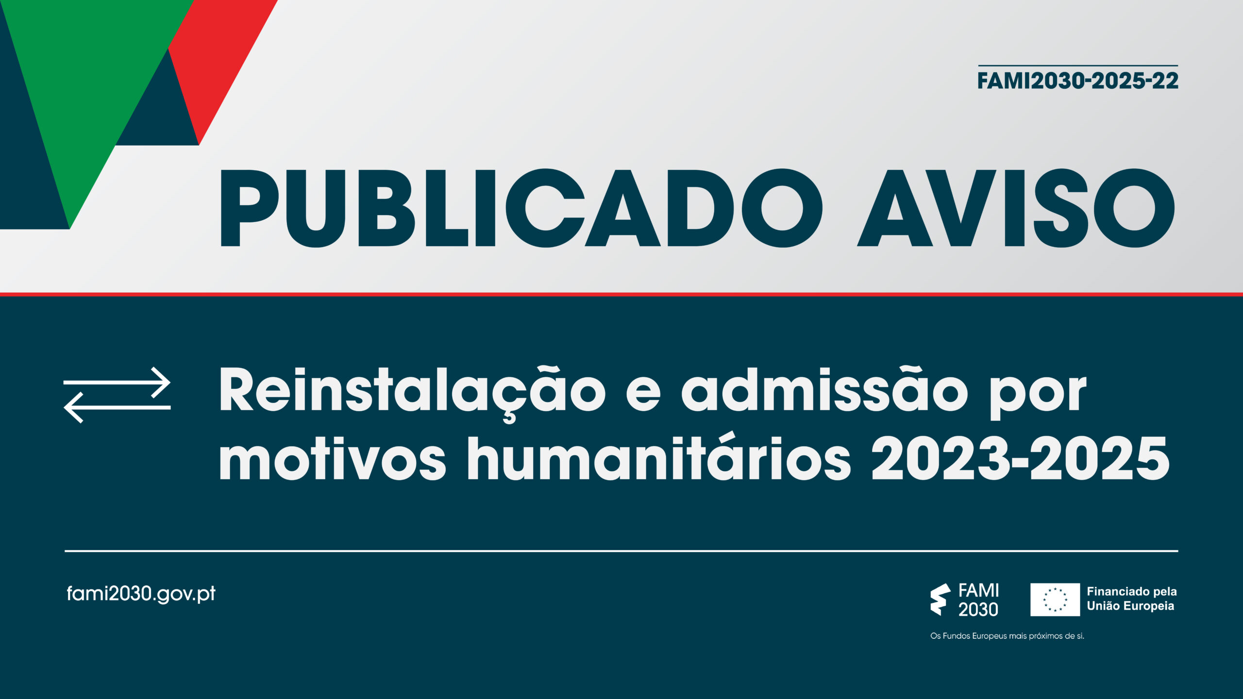 imagem da noticia sobre a abertura do Aviso FAMI2030-2025-22