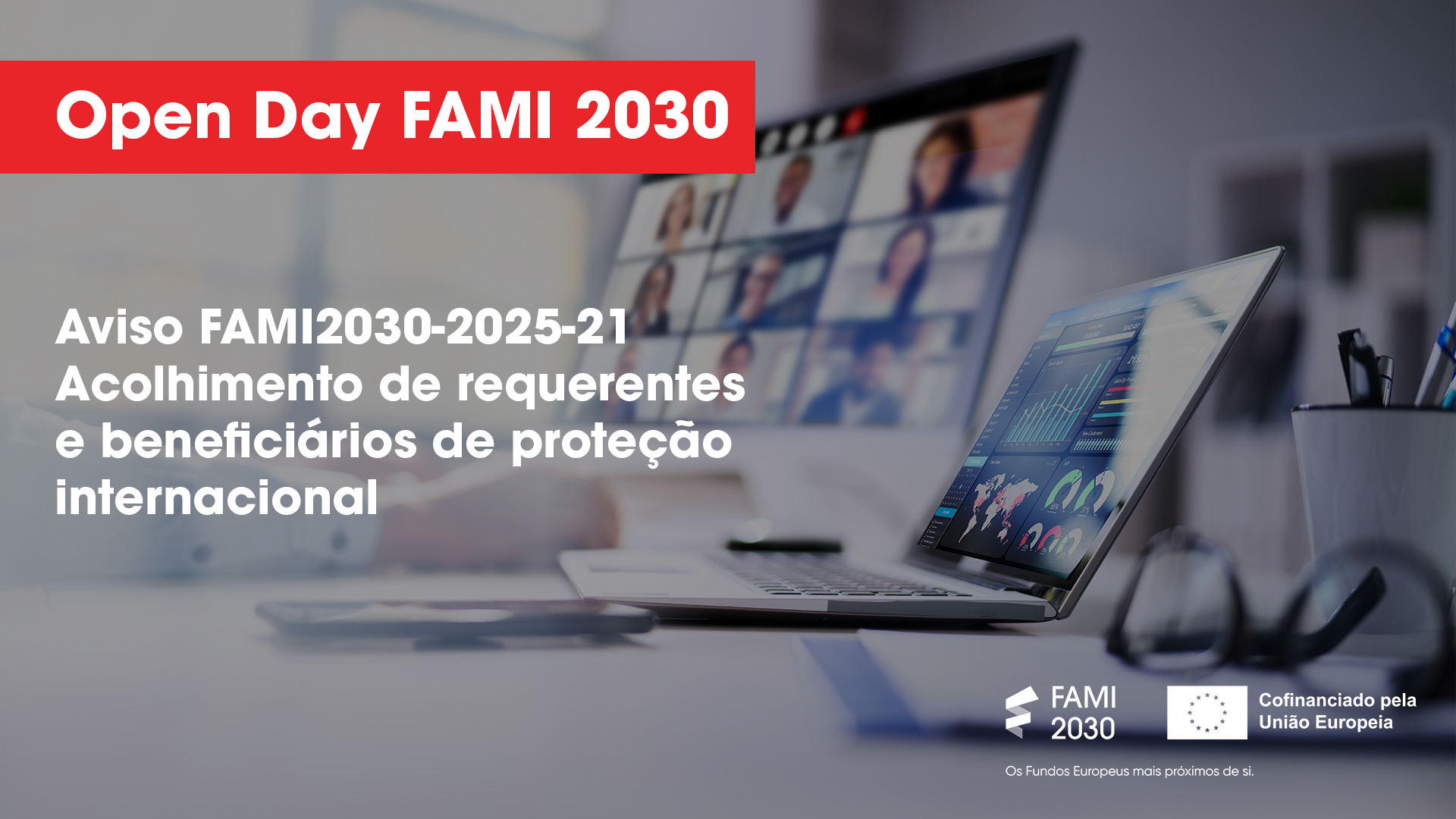 imagem sobre a realização do Open Day FAMI 2030 relativo ao aviso 21